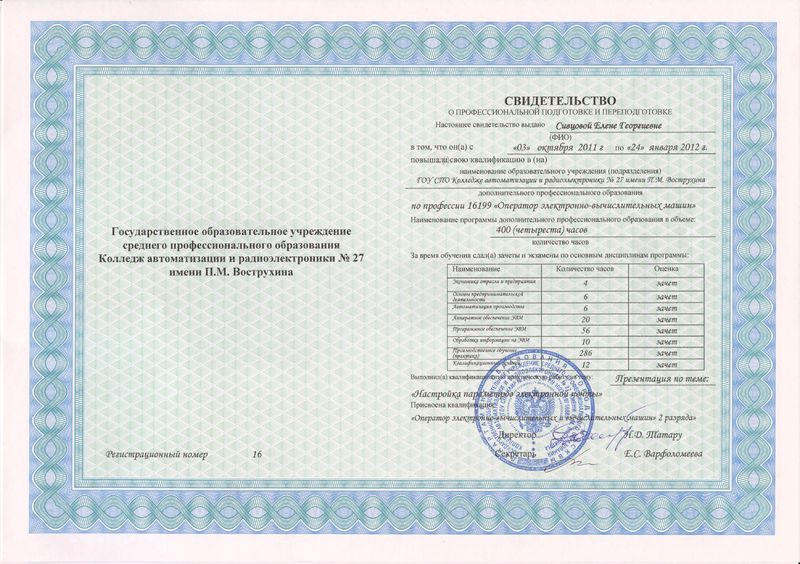 Файл:Курсы повышения квалификации 2012 Сивцова Е.Г.jpg