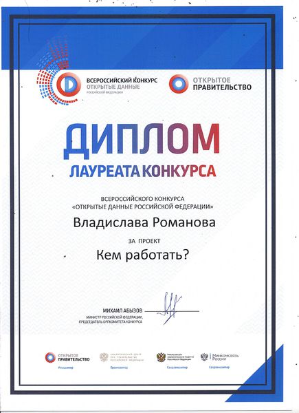 Файл:Диплом лауреата конкурса Открытые данные Романов В..JPG