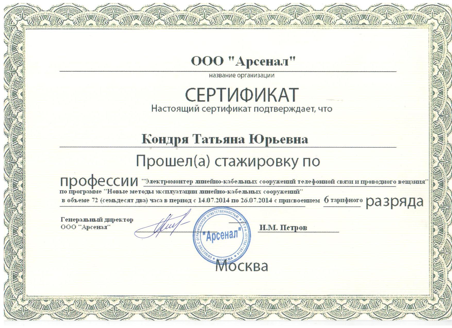 Certificate crt