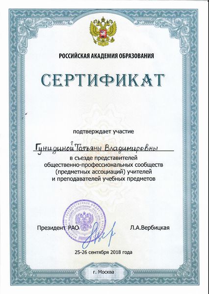 Файл:Сертификат участия в съезде Гунидина 2018.jpg