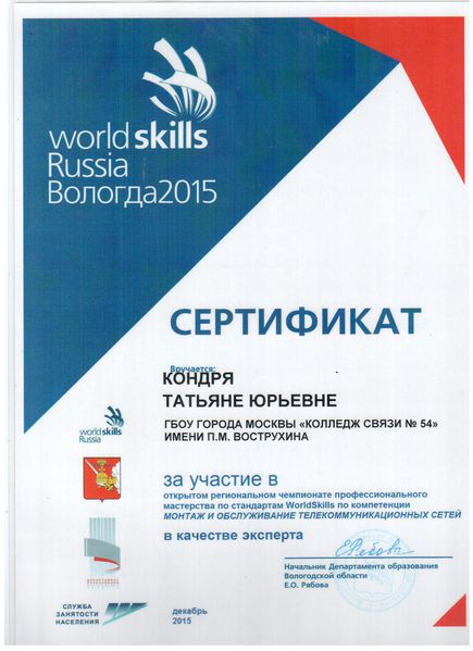 Файл:Сертификат эксперта WorldSkills Russia Кондря Т.Ю.jpg