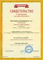 Сертификат проекта infourok.ru Контрольная работа Кременцова К.Х.jpg