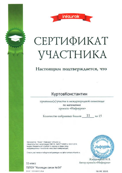Файл:Сертификат Куртов К.jpg