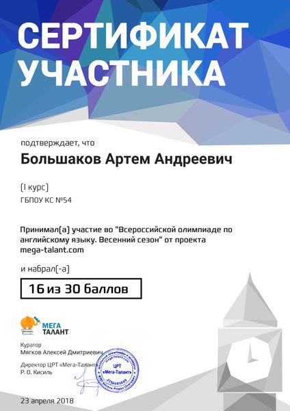 Файл:Сертификат Большаков А.А.jpg