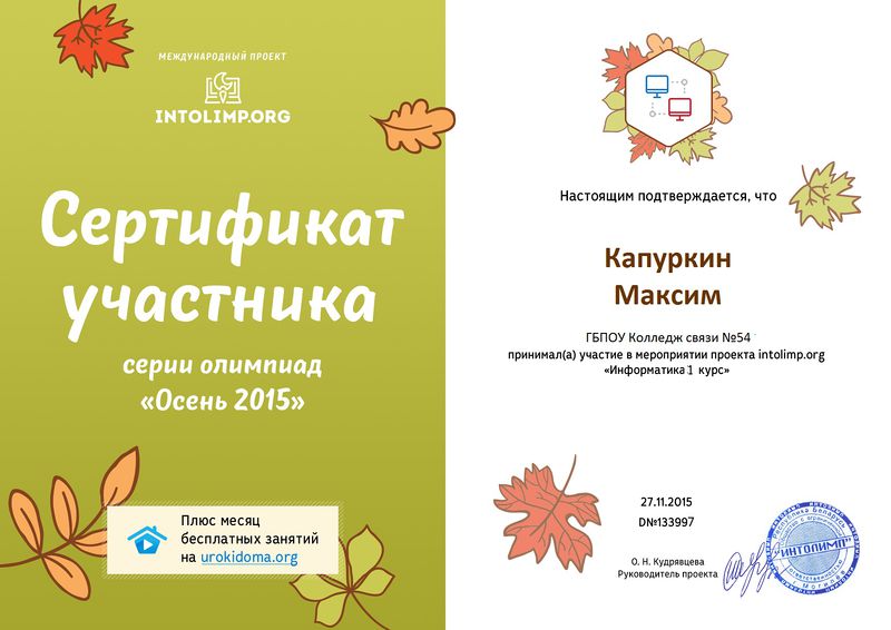 Файл:Сертификат участника проекта Интолимп Капуркин Метелкина 2015.jpg