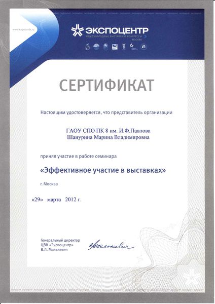 Файл:Сертификат 1 участника семинара Шануриной М.В..jpg